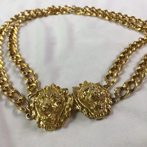 ✅SOLD⚜️TWIN LION GOLDEN BELT⚜️